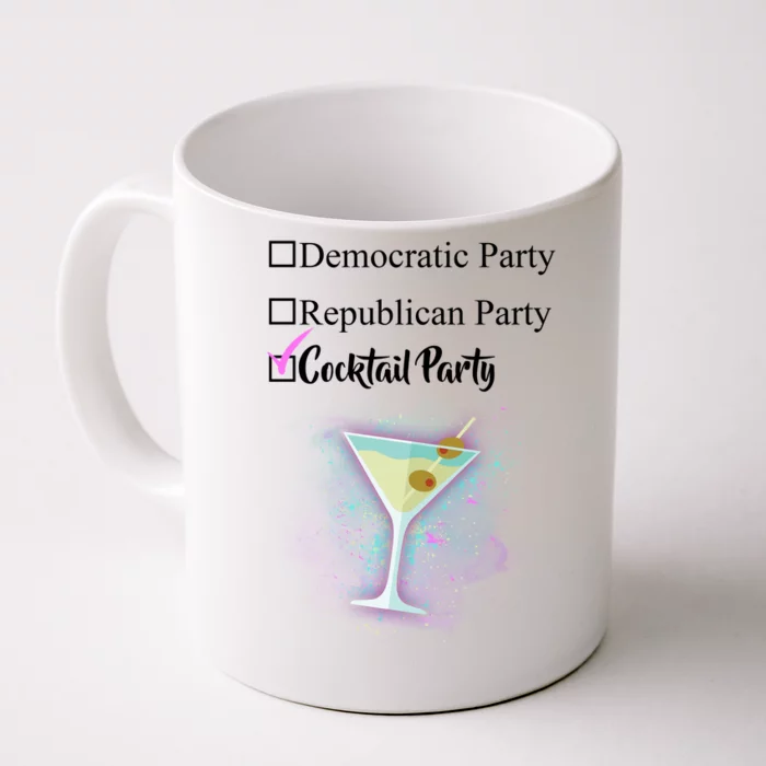 Democratic Republican Wine Party Front & Back Coffee Mug