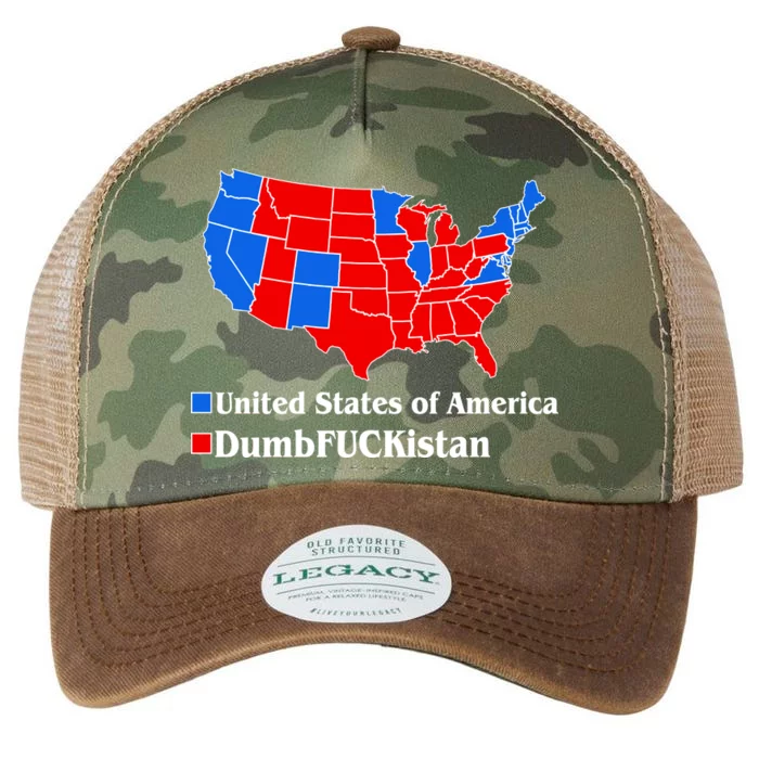 Democratic United States of America Vs. Dumfuckistan Resistance Resist Anti Trump Legacy Tie Dye Trucker Hat