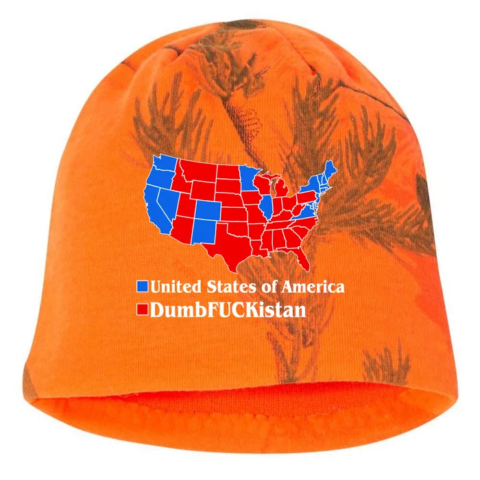 Democratic United States of America Vs. Dumfuckistan Resistance Resist Anti Trump Kati - Camo Knit Beanie