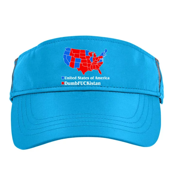 Democratic United States of America Vs. Dumfuckistan Resistance Resist Anti Trump Adult Drive Performance Visor