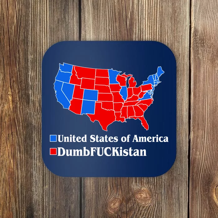 Democratic United States of America Vs. Dumfuckistan Resistance Resist Anti Trump Coaster