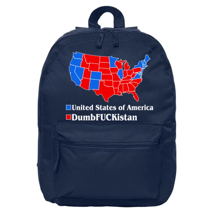 Democratic United States of America Vs. Dumfuckistan Resistance Resist Anti Trump 16 in Basic Backpack