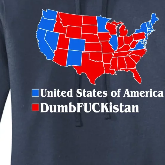 Democratic United States of America Vs. Dumfuckistan Resistance Resist Anti Trump Women's Pullover Hoodie