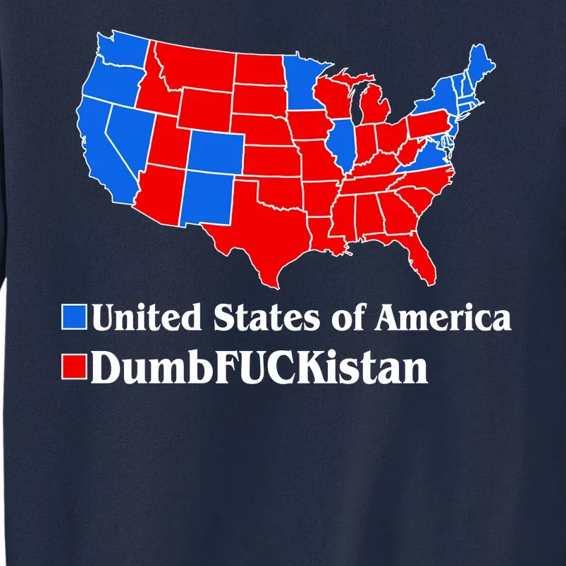 Democratic United States of America Vs. Dumfuckistan Resistance Resist Anti Trump Tall Sweatshirt