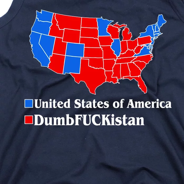 Democratic United States of America Vs. Dumfuckistan Resistance Resist Anti Trump Tank Top