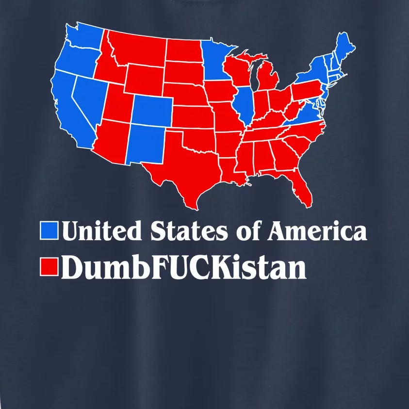 Democratic United States of America Vs. Dumfuckistan Resistance Resist Anti Trump Kids Sweatshirt