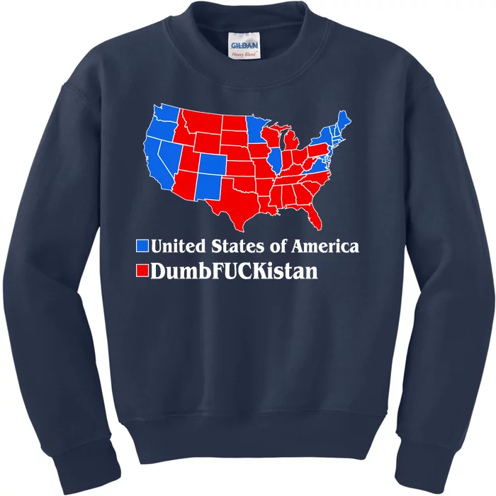 Democratic United States of America Vs. Dumfuckistan Resistance Resist Anti Trump Kids Sweatshirt