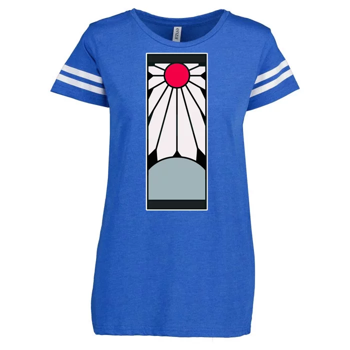 Tanjiro Hanafuda Earrings Enza Ladies Jersey Football T-Shirt