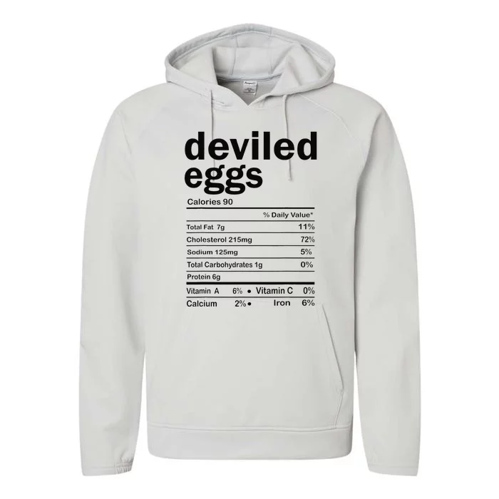 Devilled Eggs Nutritional Facts Thanksgiving Family Matching Performance Fleece Hoodie