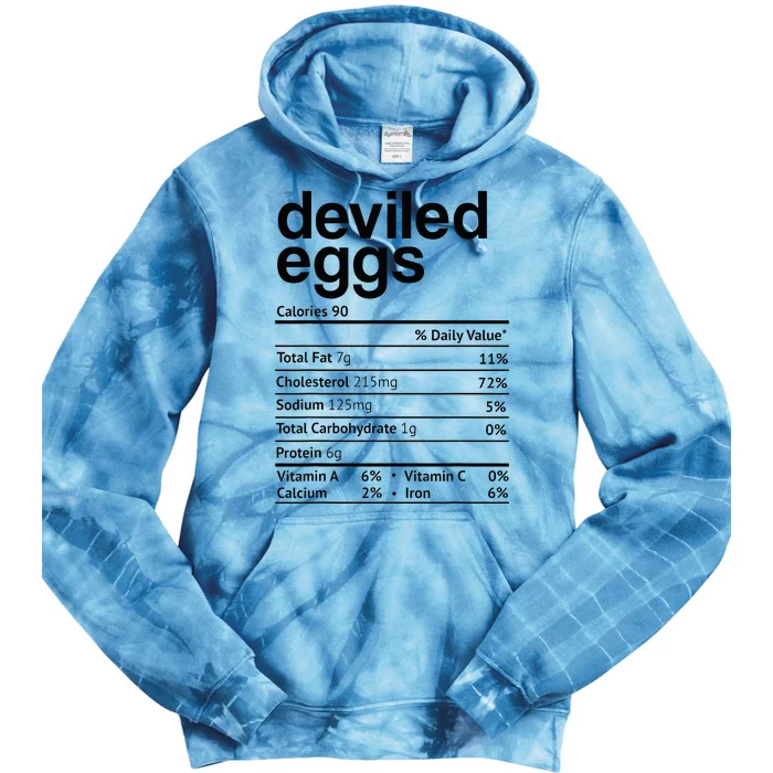 Deviled Eggs Nutrition Facts Tie Dye Hoodie