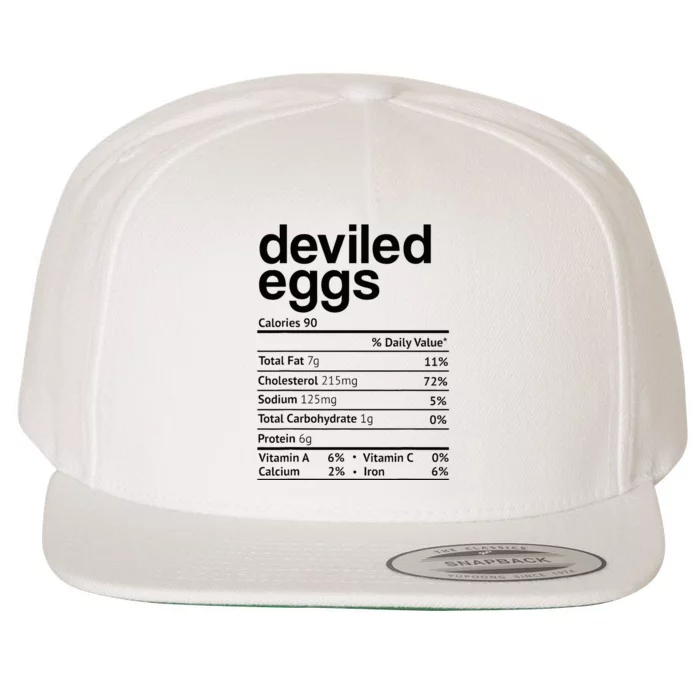 Deviled Eggs Nutrition Facts Wool Snapback Cap