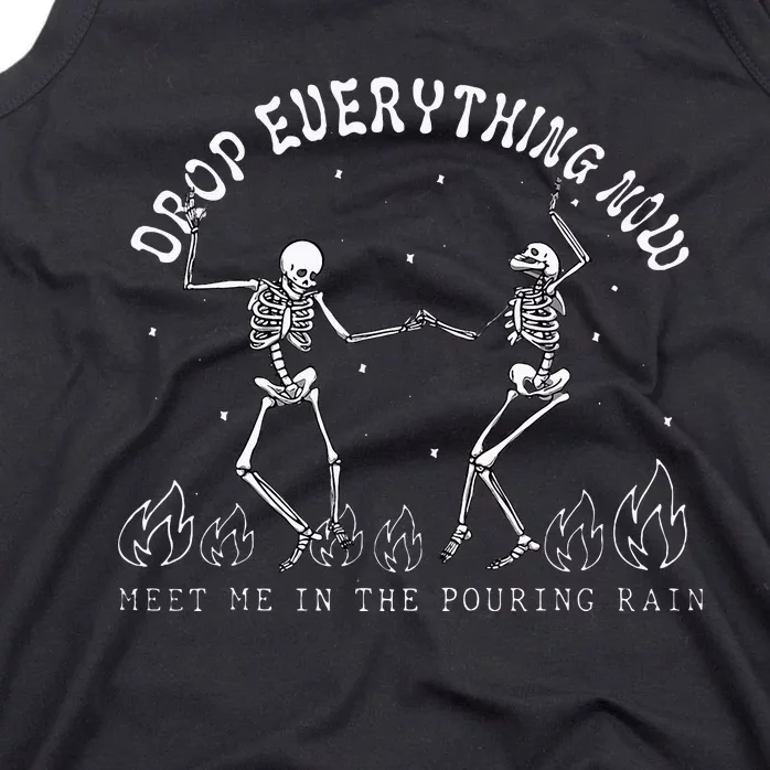 Drop Everything Now Meet Me In The Pouring Rain Skeleton Tank Top