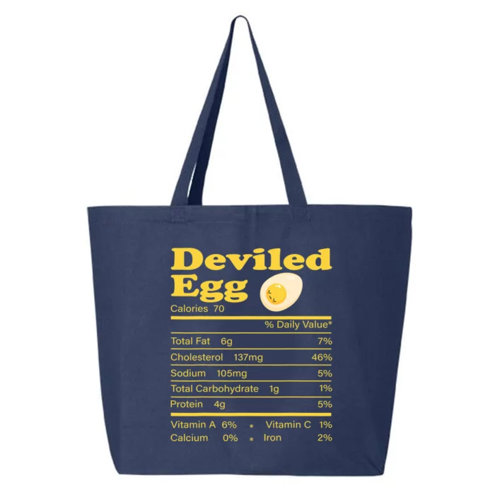 Deviled Egg Nutrition Facts Funny Thanksgiving Food Matching 25L Jumbo Tote