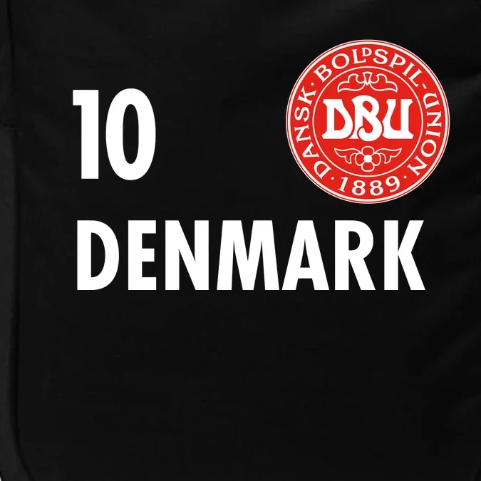 Denmark Danish Soccer No 10 DBU Logo Impact Tech Backpack