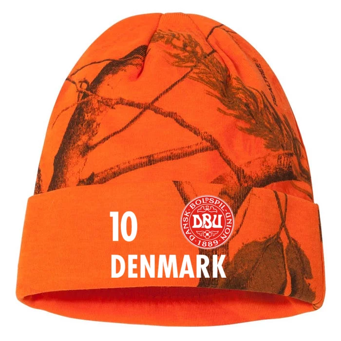 Denmark Danish Soccer No 10 DBU Logo Kati - 12in Camo Beanie