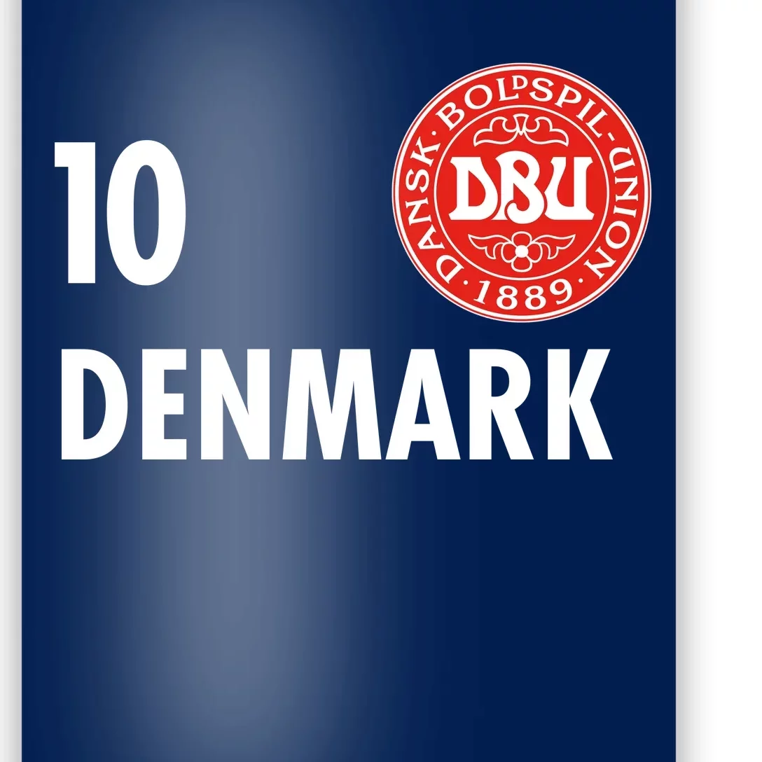 Denmark Danish Soccer No 10 DBU Logo Poster