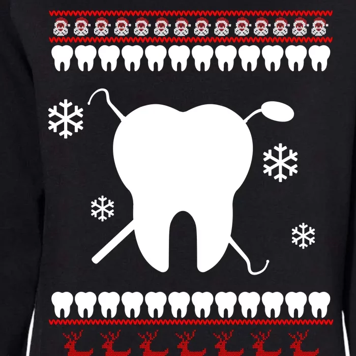 Dentist Ugly Christmas Sweater Womens California Wash Sweatshirt