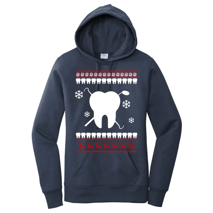 Dentist Ugly Christmas Sweater Women's Pullover Hoodie