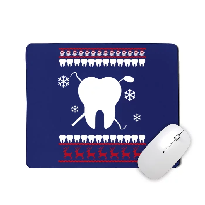 Dentist Ugly Christmas Sweater Mousepad