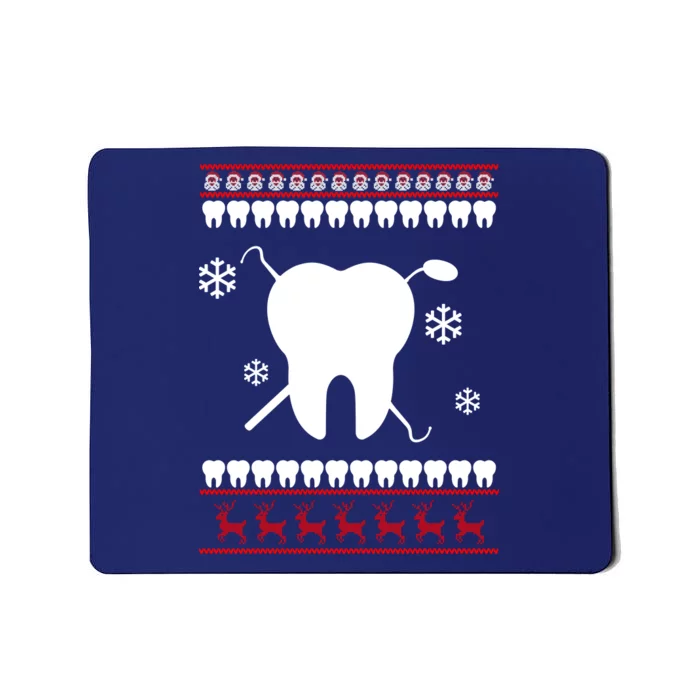 Dentist Ugly Christmas Sweater Mousepad