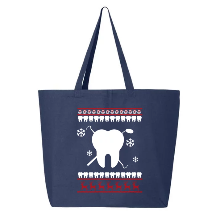 Dentist Ugly Christmas Sweater 25L Jumbo Tote