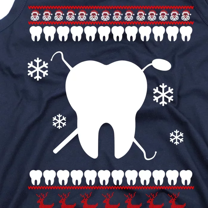 Dentist Ugly Christmas Sweater Tank Top