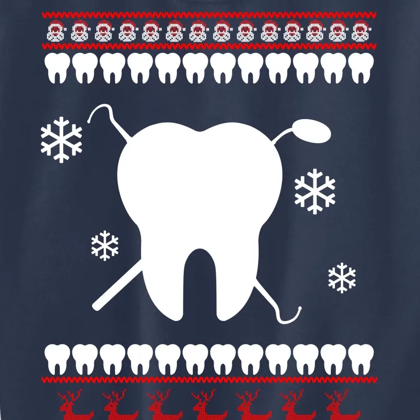 Dentist Ugly Christmas Sweater Kids Sweatshirt