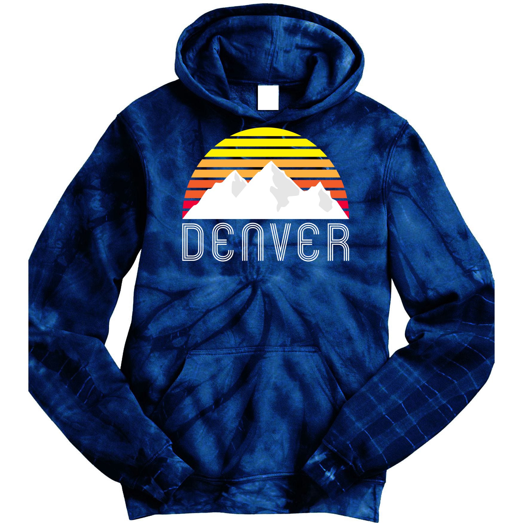 Men's & Women's Unisex Hoodie Denver Tye Dye Sweatshirt