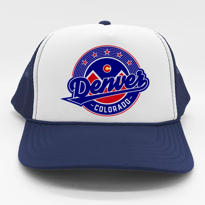 Denver Colorado Baseball Logo Trucker Hat