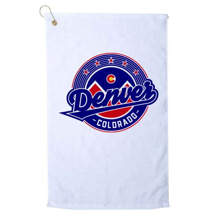 Denver Colorado Baseball Logo Platinum Collection Golf Towel