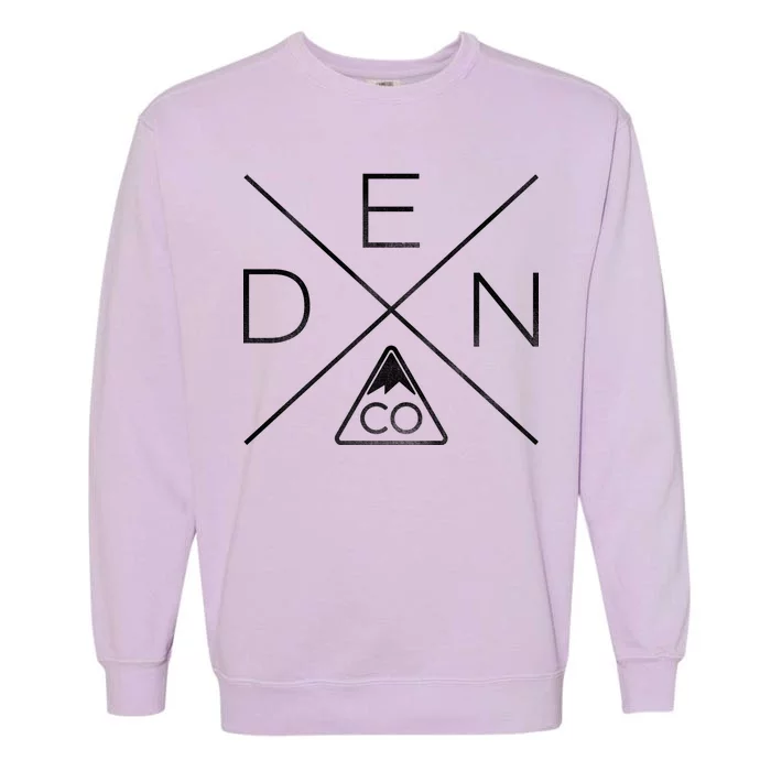 Denver Colorado Den Mountain Garment-Dyed Sweatshirt