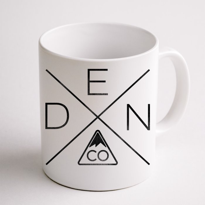 Denver Colorado Den Mountain Front & Back Coffee Mug