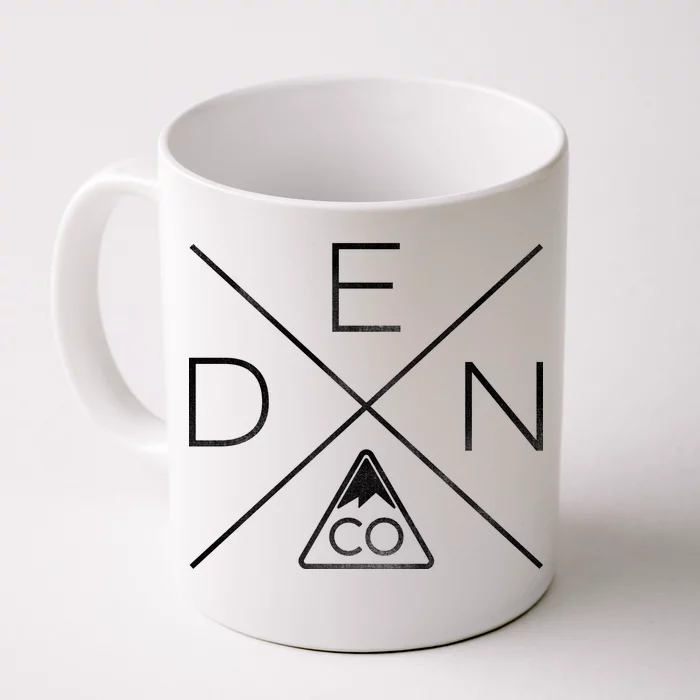 Denver Colorado Den Mountain Front & Back Coffee Mug