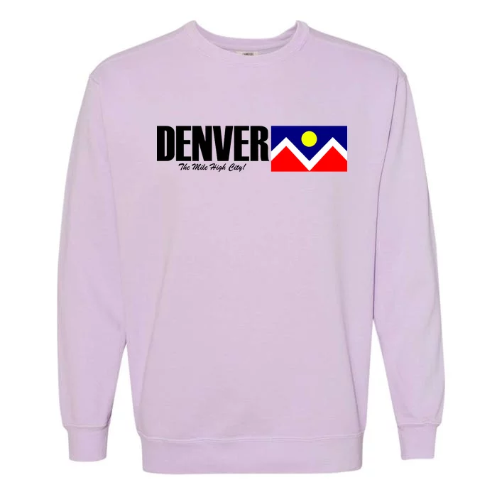 Denver The Mile High City Garment-Dyed Sweatshirt