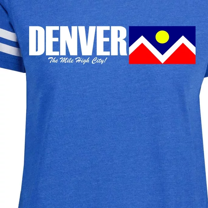 Denver The Mile High City Enza Ladies Jersey Football T-Shirt