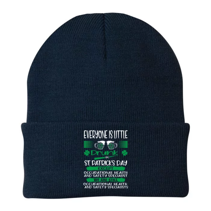 Drunk Except Occupational Health Safety Specialist Irish Gift Knit Cap Winter Beanie