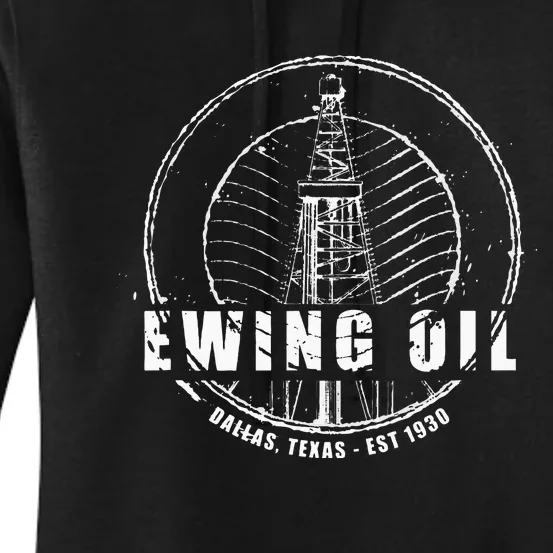 DALLAS Ewing Oil Company Classic 80s TV Women's Pullover Hoodie