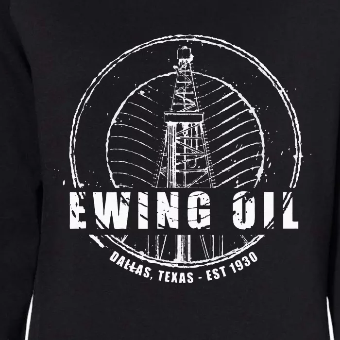 DALLAS Ewing Oil Company Classic 80s TV Womens California Wash Sweatshirt