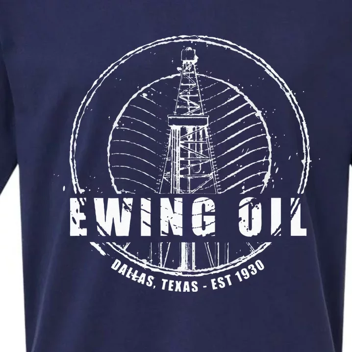 DALLAS Ewing Oil Company Classic 80s TV Sueded Cloud Jersey T-Shirt