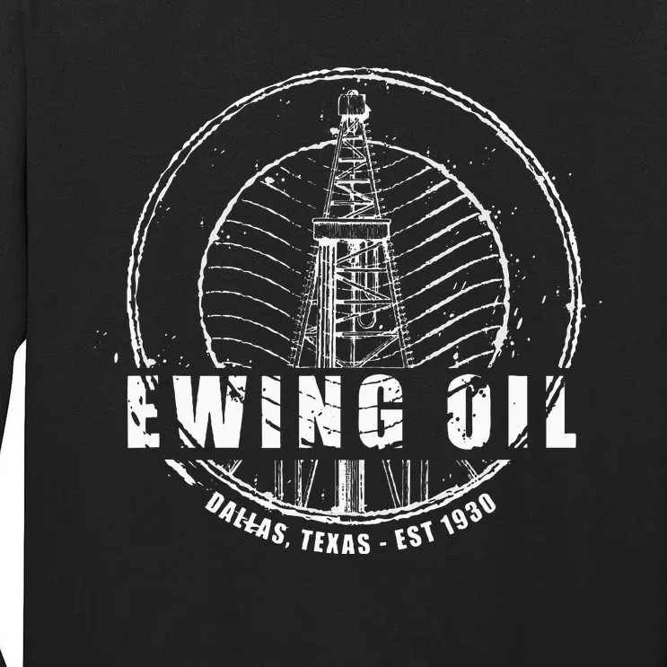 Dallas Ewing Oil Company Classic 80S Tv Tall Long Sleeve T-Shirt