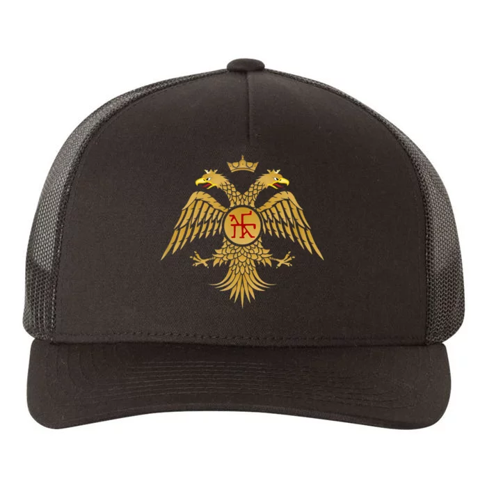 Doubleheaded Eagle Of Byzantium Yupoong Adult 5-Panel Trucker Hat