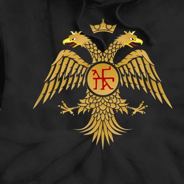 Doubleheaded Eagle Of Byzantium Tie Dye Hoodie