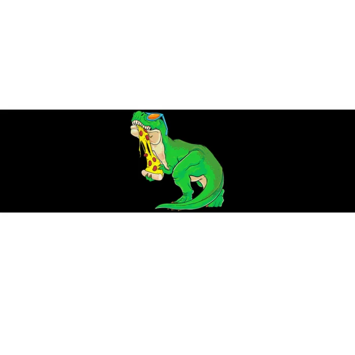 dinosaur eating pizza pizzasaurus t rex Bumper Sticker