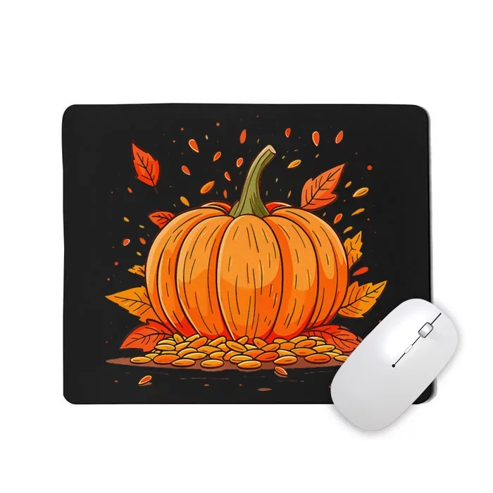 DonT Eat Pumpkin Seeds Pumpkin And Scattered Seeds Mousepad