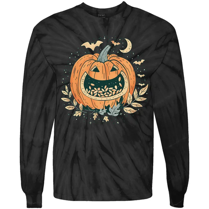 DonT Eat Pumpkin Seeds Pumpkin With Seeds Tie-Dye Long Sleeve Shirt