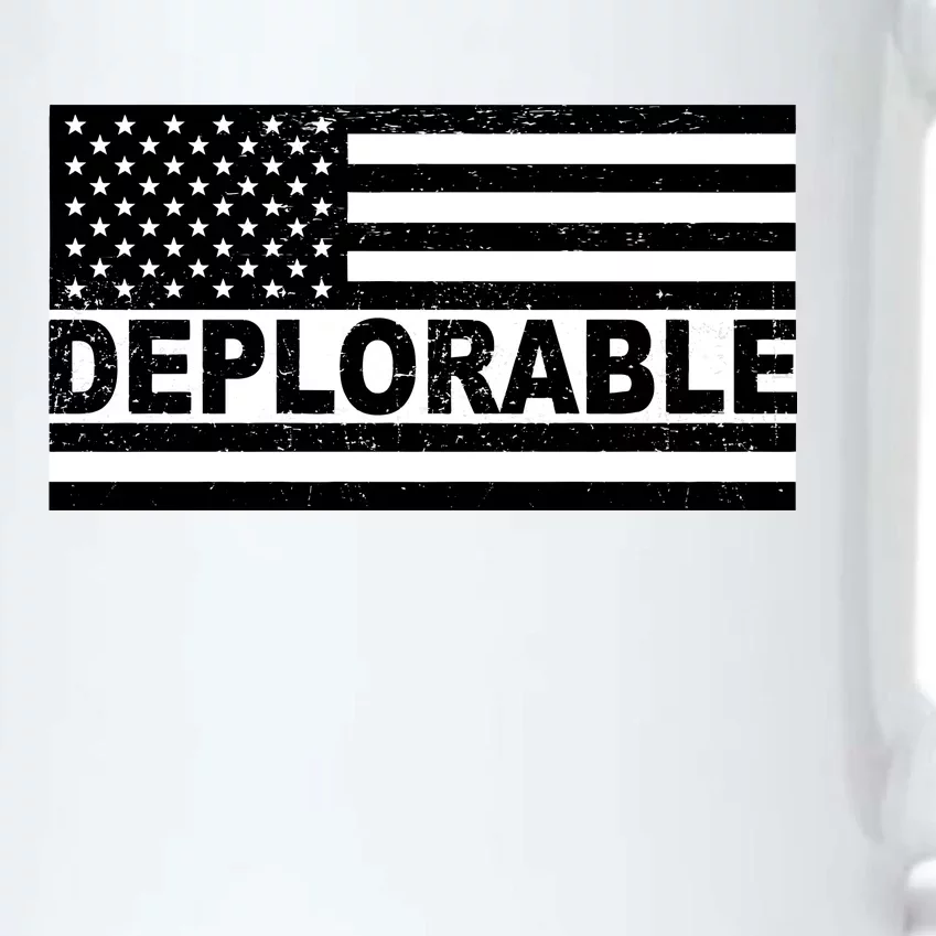 Deplorable American USA Flag Black Color Changing Mug