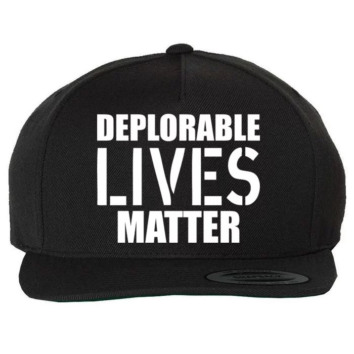 Deplorable Lives Matter USA Army Stamp Wool Snapback Cap