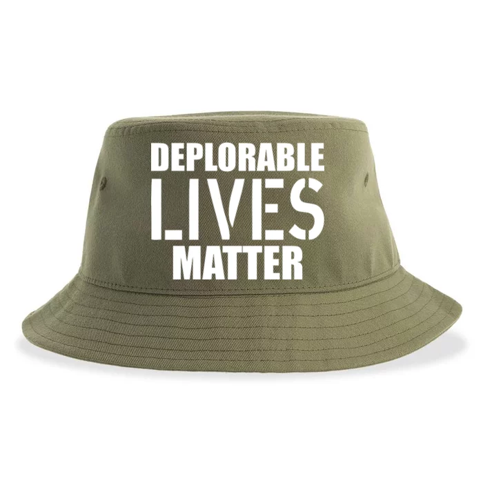 Deplorable Lives Matter USA Army Stamp Sustainable Bucket Hat