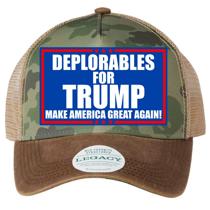 Deplorables For Trump Make America Great Again Legacy Tie Dye Trucker Hat