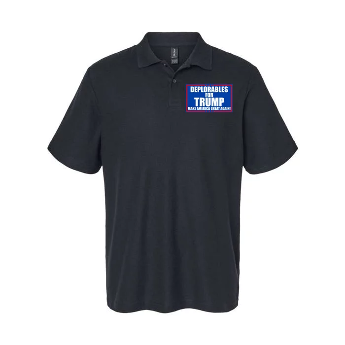 Deplorables For Trump Make America Great Again Softstyle Adult Sport Polo